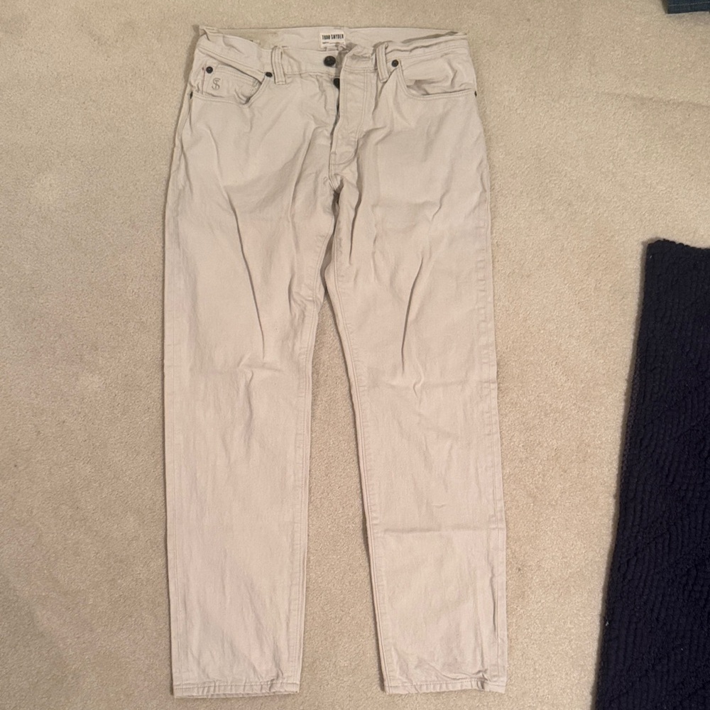 Todd Snyder Mens Tan Jeans